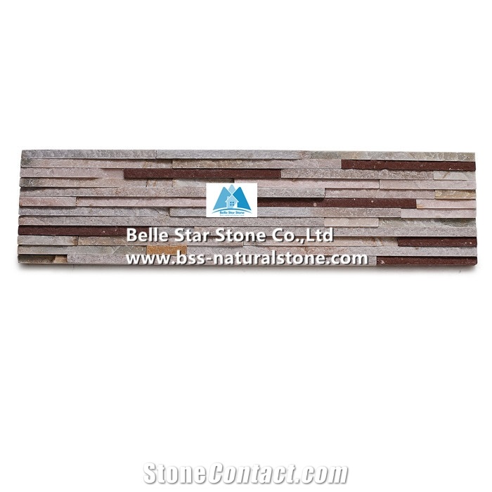 Sandstone Quartzite Mini Stacked Stone,Waterfall Shape Ledgestone