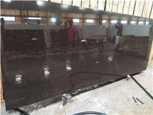 Elegant Crystalized Marble Stone Slabs in Black Color for Floor Tiles