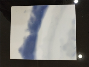 Floor Tiles Artificial Nano Blue Marble Stone Slabs Panel