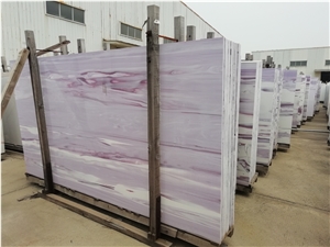 Nano Crystal Stone 25001800mm Slabs and Tiles with Purple Pattern