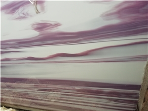 Nano Crystal Stone 25001800mm Slabs and Tiles with Purple Pattern