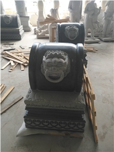 China Manufacture Padang Dark Grey Granite G654 Lion Carving China Manufacture Padang Dark Grey Granite G654 Lion Carving