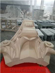 Moca Cream Wallstone, Split Wall Cladding, Saw Cut Wall Stone, Building Ornaments