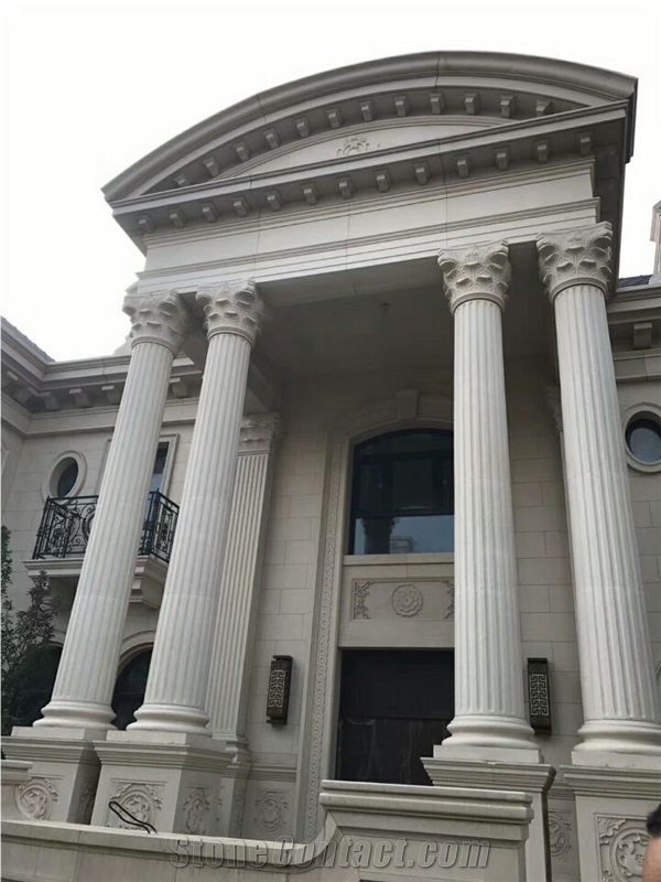 Moca Cream Wallstone, Split Wall Cladding, Saw Cut Wall Stone, Building Ornaments