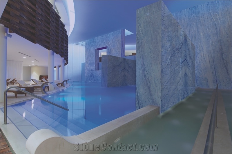 Azul Imperiale Quartzite Slabs