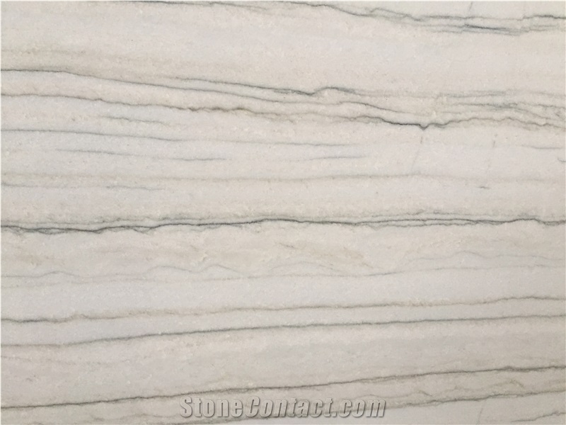 White Macaubas Quartzite Slabs, Branco Macaubas Quartzite