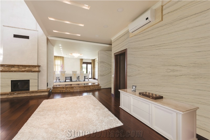White Macaubas Quartzite Slabs, Branco Macaubas Quartzite