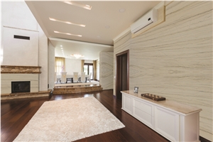 White Macaubas Quartzite Slabs, Branco Macaubas Quartzite