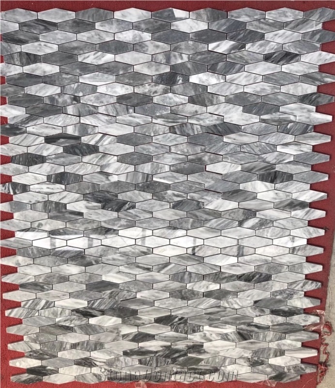 Bardiglio Grigio Grey Carrara Mosaic