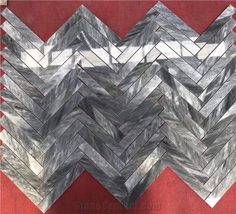 Bardiglio Grigio Grey Carrara Mosaic