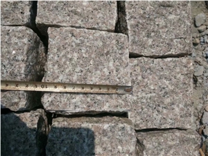 Pink Granite Cobble Stone G648 Granite Cobble Stone Natural Split
