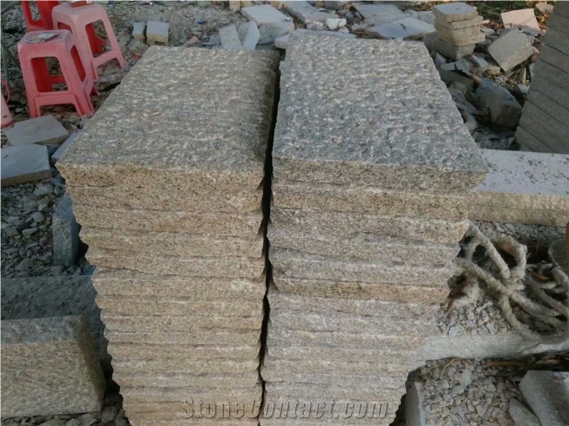Yellow Granite Pavers G682 Granite Pavers Pineapple Finish