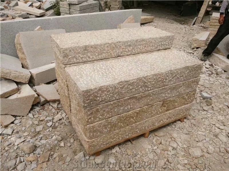 Yellow Granite Pavers G682 Granite Pavers Pineapple Finish
