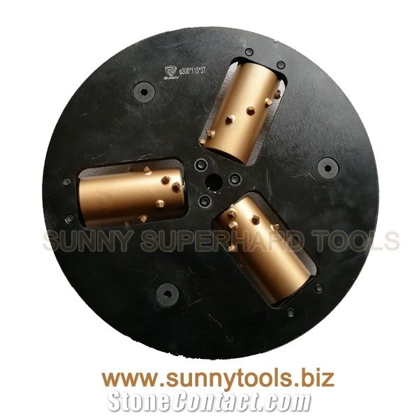300mm Diamond Bush Hammer Wheel for Grinding Stone and Concrete