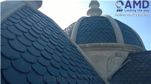 Vietnam High Quality Black Slate Tiles,Lai Chau Black Slate