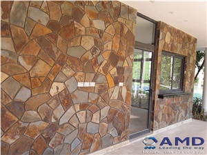 Vietnam High Quality Multicolor Slate Flagstone Wall, Floor