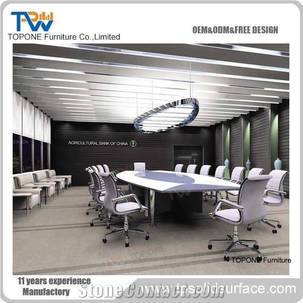 Acrylic Custom Size Office Meeting Table Desk