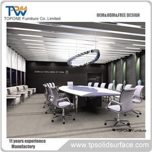 Acrylic Custom Size Office Meeting Table Desk