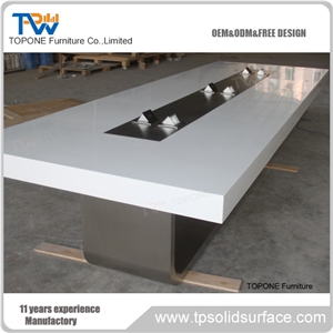 Acrylic Custom Size Office Meeting Table Desk