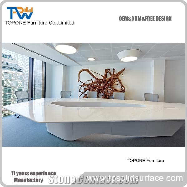 Acrylic Custom Size Office Meeting Table Desk