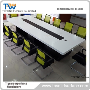 Acrylic Custom Size Office Meeting Table Desk