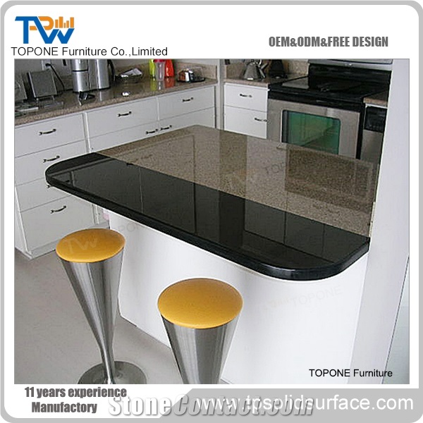 Acrylic Solid Surface Led Lighted Cinema Design Reception Counter