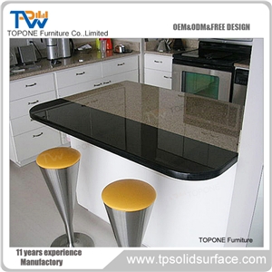 Acrylic Solid Surface Led Lighted Cinema Design Reception Counter