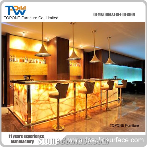 Acrylic Solid Surface Professional Price Bar Furniture Bar Counter