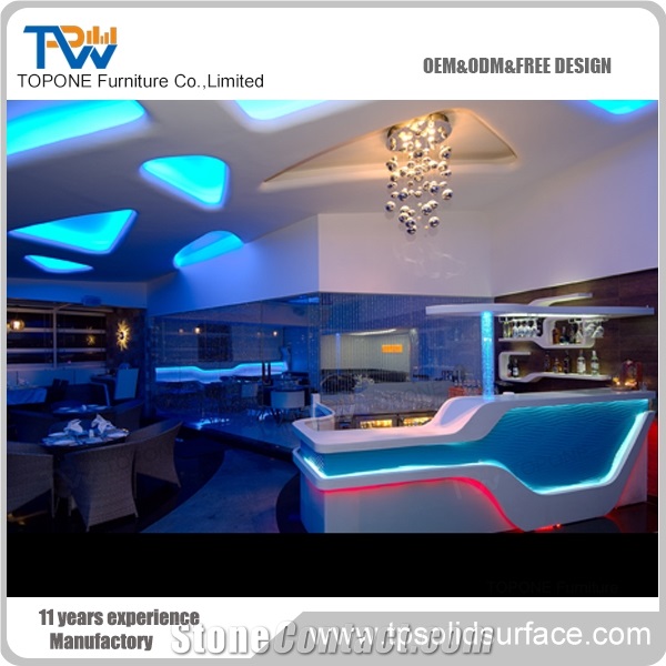 Acrylic Solid Surface Professional Price Bar Furniture Bar Counter