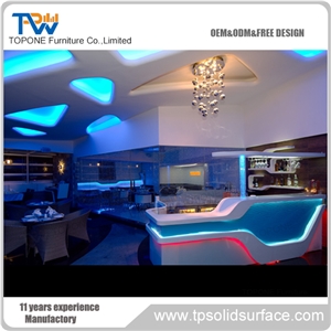 Acrylic Solid Surface Professional Price Bar Furniture Bar Counter