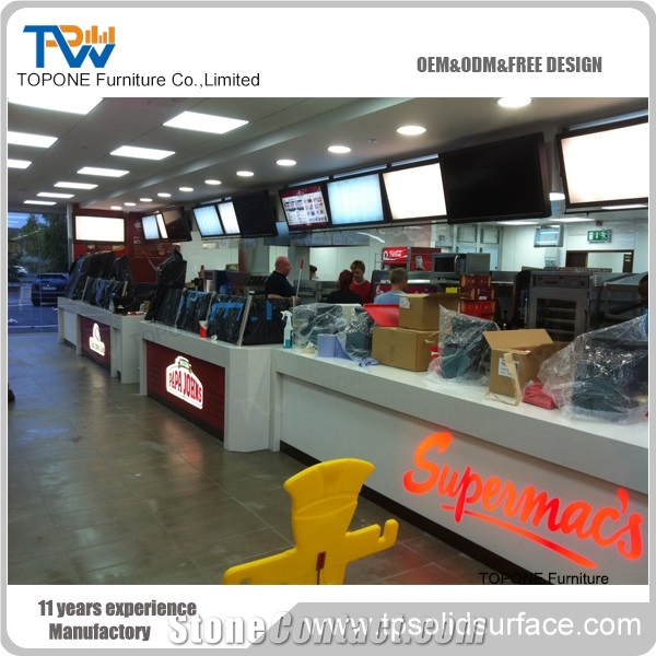 Acrylic Solid Surface Professional Price Bar Furniture Bar Counter