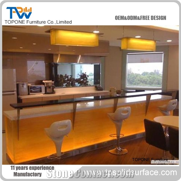 Acrylic Solid Surface Professional Price Bar Furniture Bar Counter