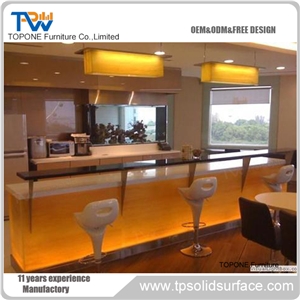Acrylic Solid Surface Professional Price Bar Furniture Bar Counter