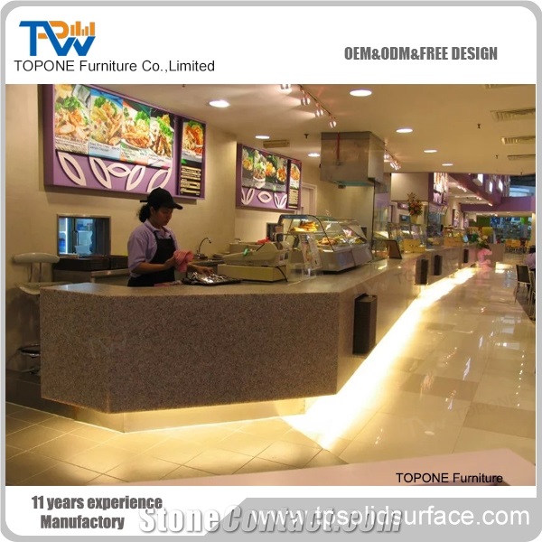 Acrylic Solid Surface Professional Price Bar Furniture Bar Counter