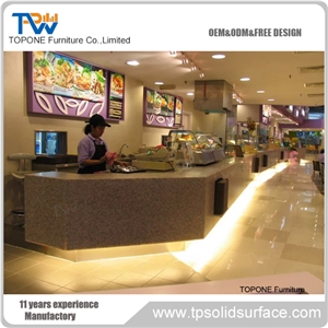 Acrylic Solid Surface Professional Price Bar Furniture Bar Counter