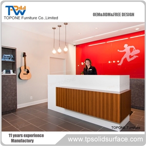 Artificial Marble Stone Beauty Salon Reception Table