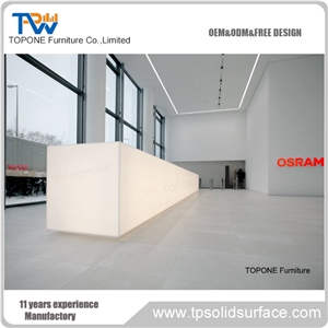 Artificial Stone Acrylic Solid Surface Office Furniture Reception