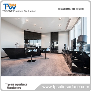 Artificial Stone Acrylic Solid Surface Office Furniture Reception
