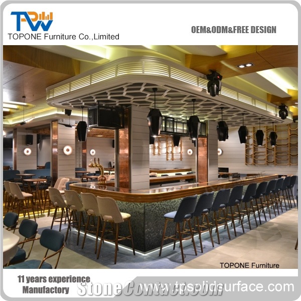 Artificial Stone Diamond Shape Fashion Bar Counter