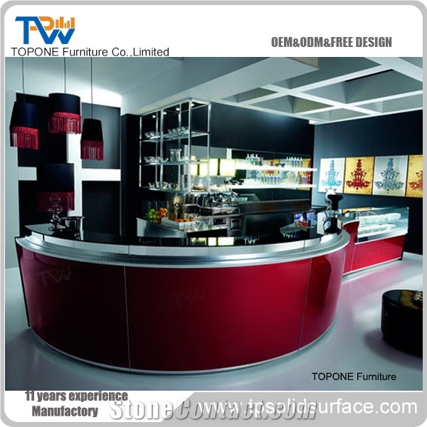 Artificial Stone Diamond Shape Fashion Bar Counter