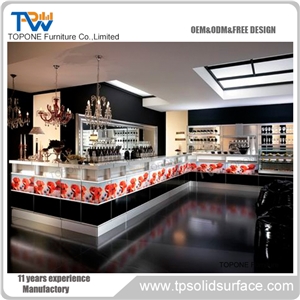 Artificial Stone Diamond Shape Fashion Bar Counter