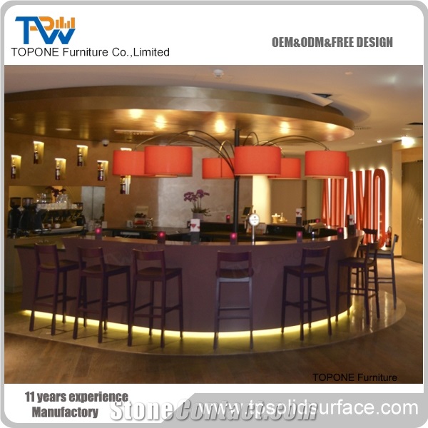 Artificial Stone Diamond Shape Fashion Bar Counter