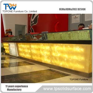 Design Acrylic Solid Surface Commercial Front Reception