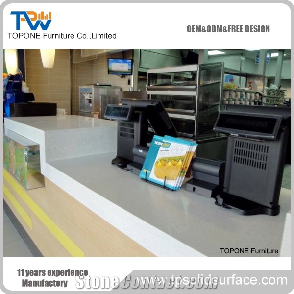 Modified Acrylic Widely Used Reception Counter Reception Furniture