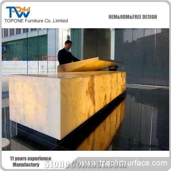 Modified Acrylic Widely Used Reception Counter Reception Furniture