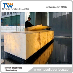 Modified Acrylic Widely Used Reception Counter Reception Furniture