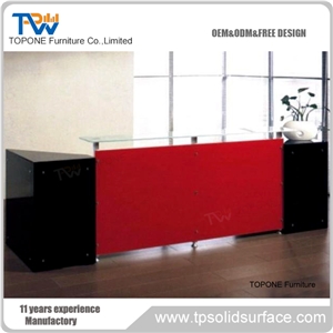 Modified Acrylic Widely Used Reception Counter Reception Furniture