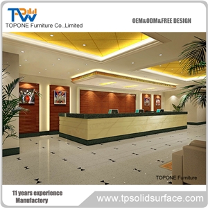 Modified Acrylic Widely Used Reception Counter Reception Furniture