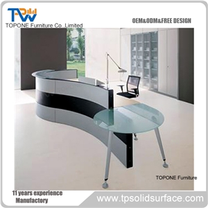 Modified Acrylic Widely Used Reception Counter Reception Furniture