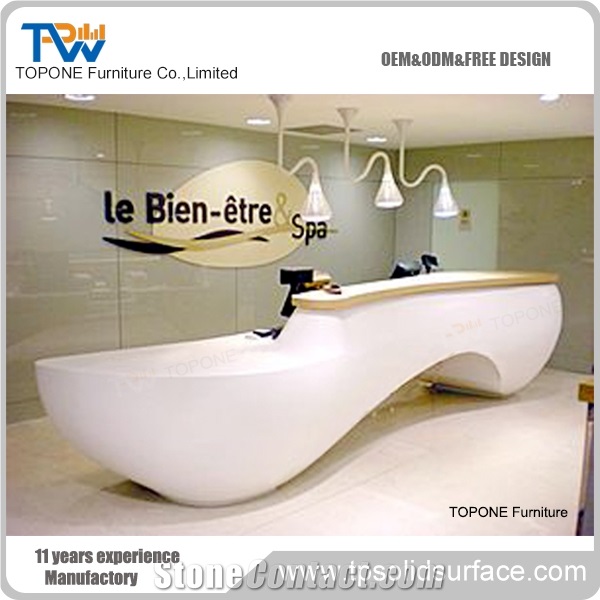 Modified Acrylic Widely Used Reception Counter Reception Furniture